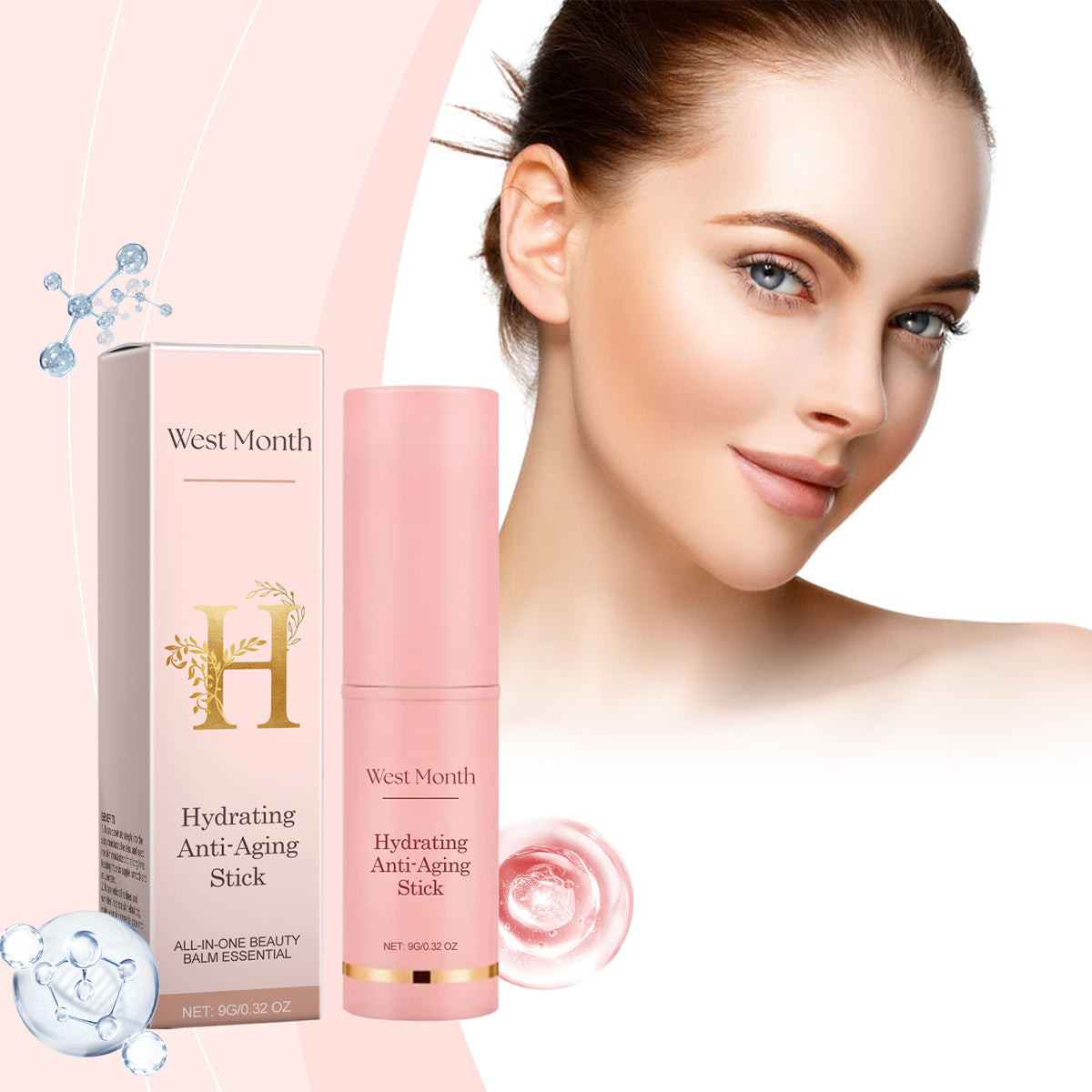 Anti-Wrinkle Hydrating Stick 9g Facial Care Moisturizer for Skin