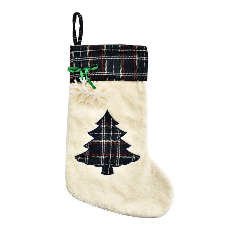Christmas Stockings Hand-Shaped Dog Bone Style Holiday Decor - Multiple Variants