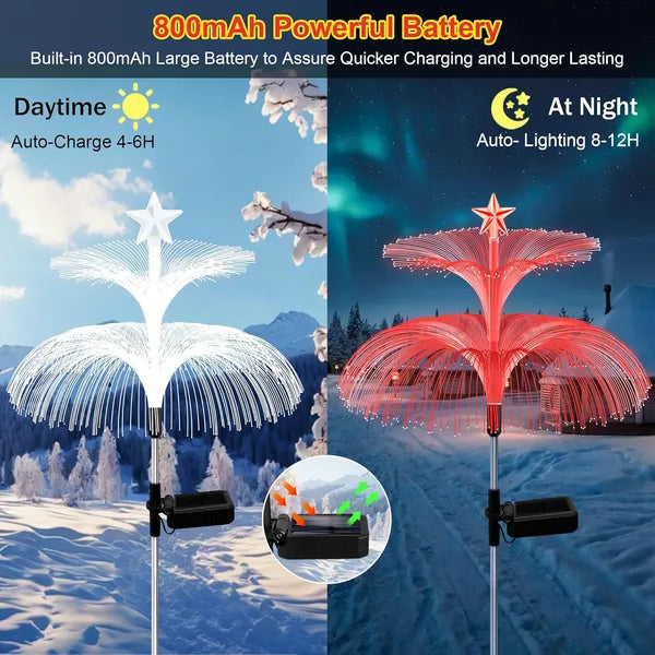 Solar Garden Lights - 4 Pack Color Changing Jellyfish Lights