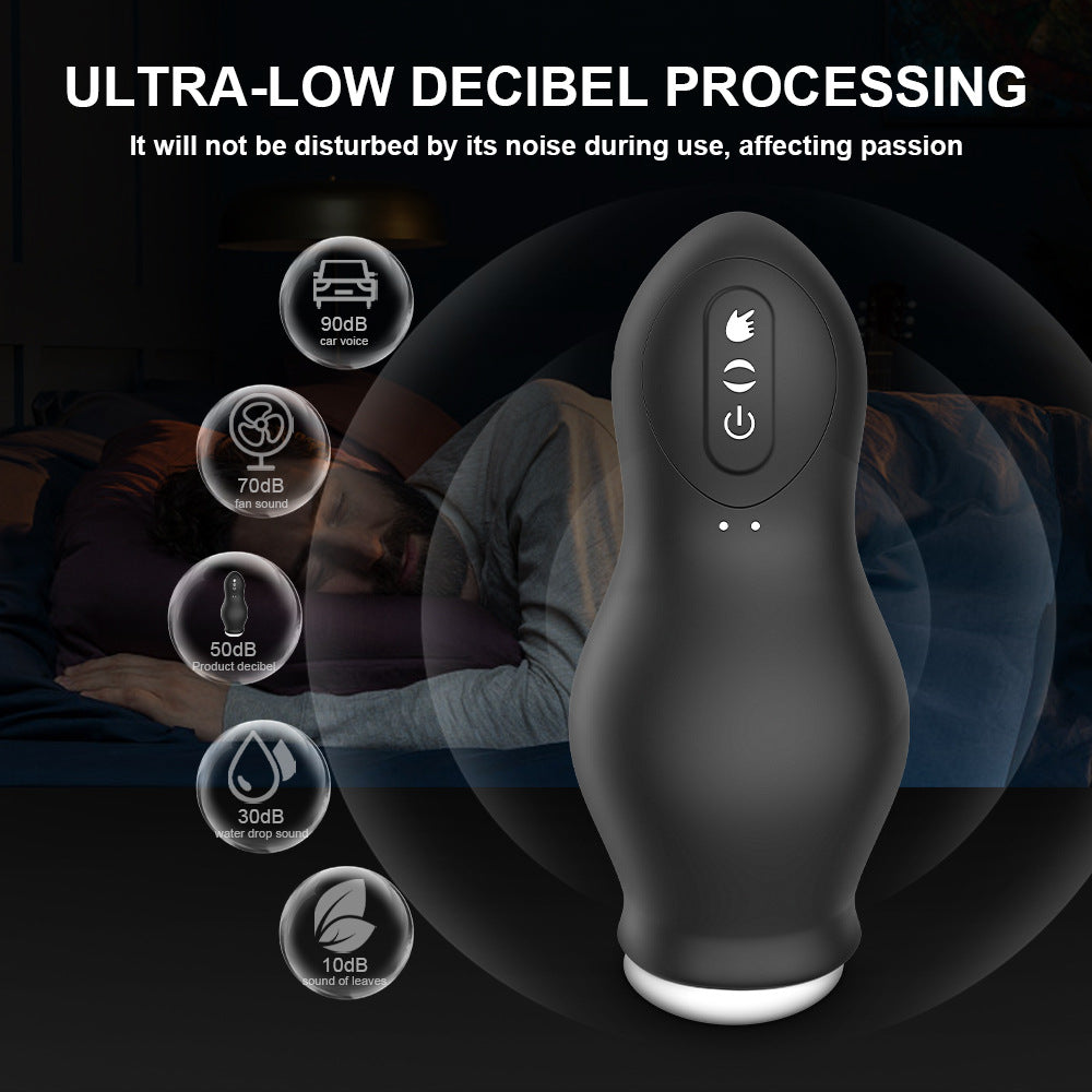 Remote Control Jumping Egg Toy for Adults - Black & Dark Blue