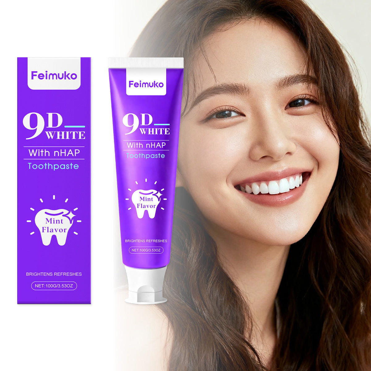 Purple Stain Removal & Whitening Toothpaste 100g