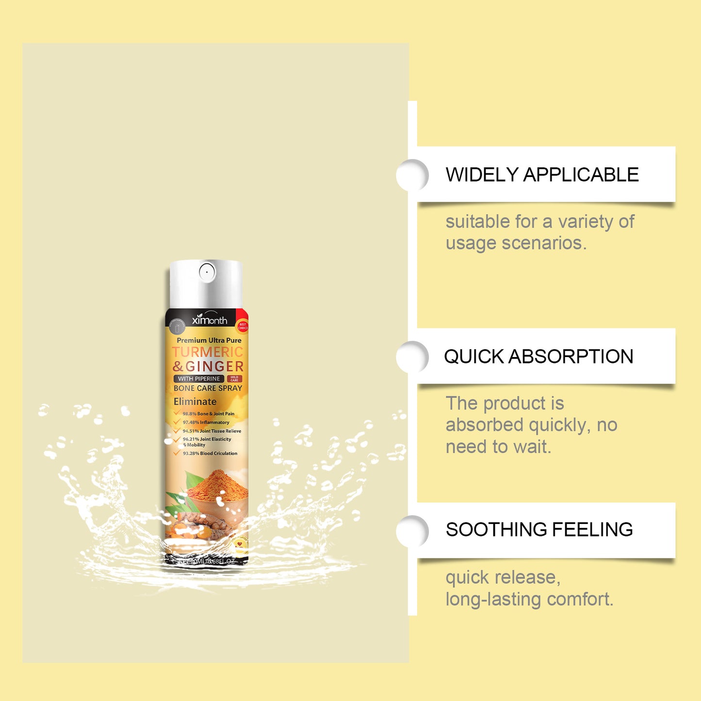 Turmeric Ginger Joint Care Spray for Mobility & Comfort - 20ml