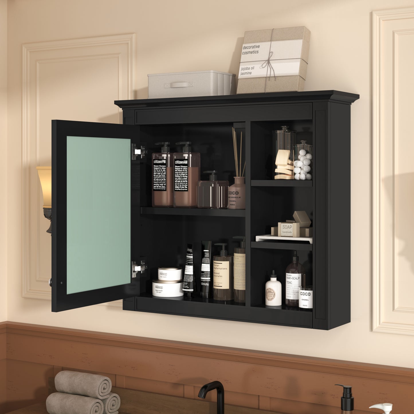 30 X 28 Medicine Cabinet, Wall Mounted Bathroom Storage Modern