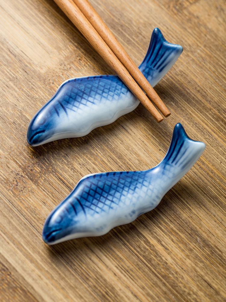 Multifunctional Ceramic Chopstick Rest Set for Kitchen Dining - Household