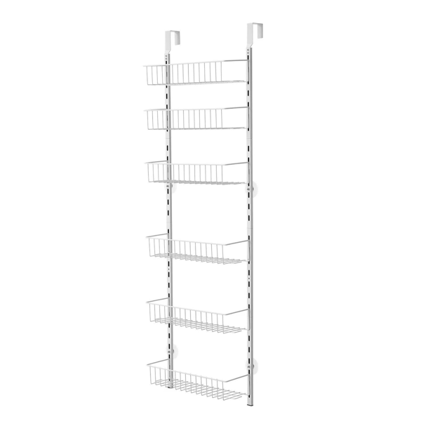 6-Tier Over The Door Pantry Organizer - Adjustable Storage Rack