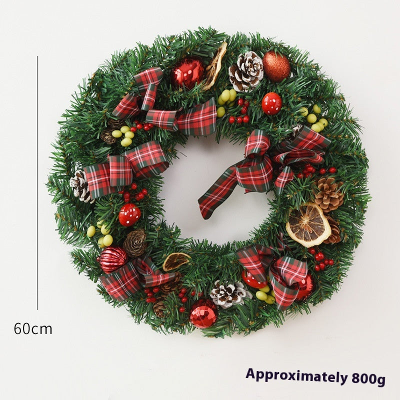 Christmas Garland Bow & Door Hanging Decorations for Festive Home Decor