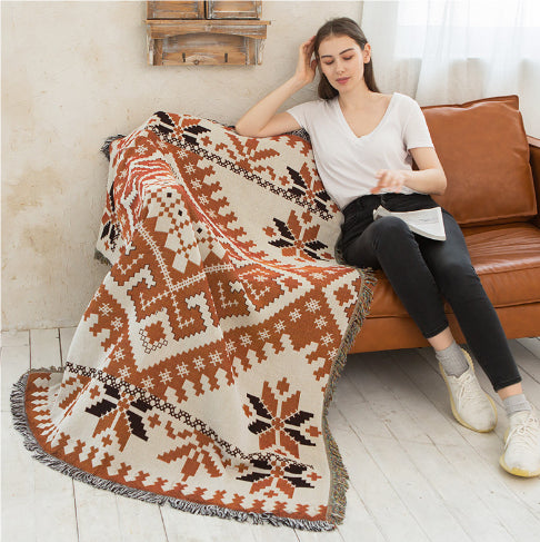 Outdoor Picnic Blanket - Camping & Garden Geometric Pattern Waterproof Throw