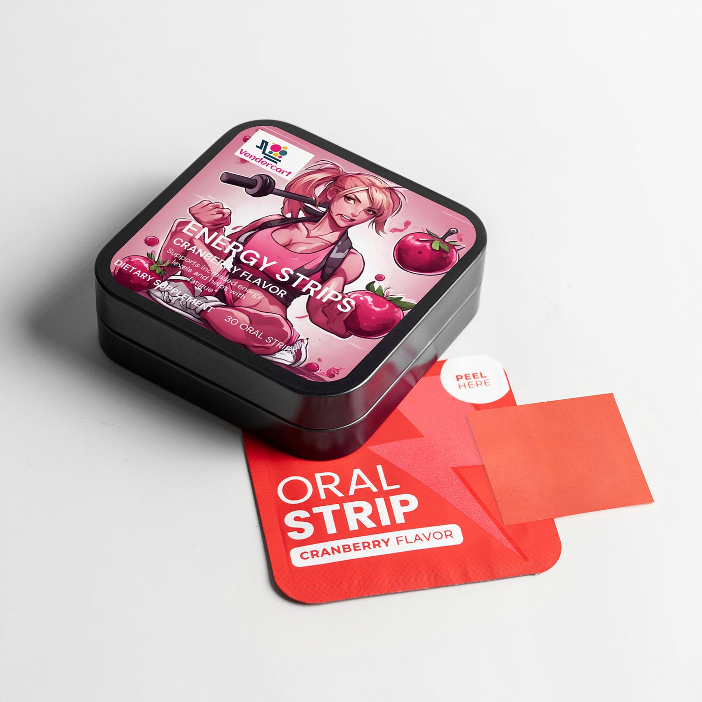 Fast-Acting Energy Strips with Green Tea Caffeine, L-Theanine & Vitamin B12