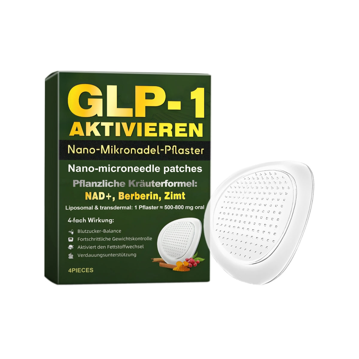 Nano Microneedle Patches for Skin Care - 4 Pieces