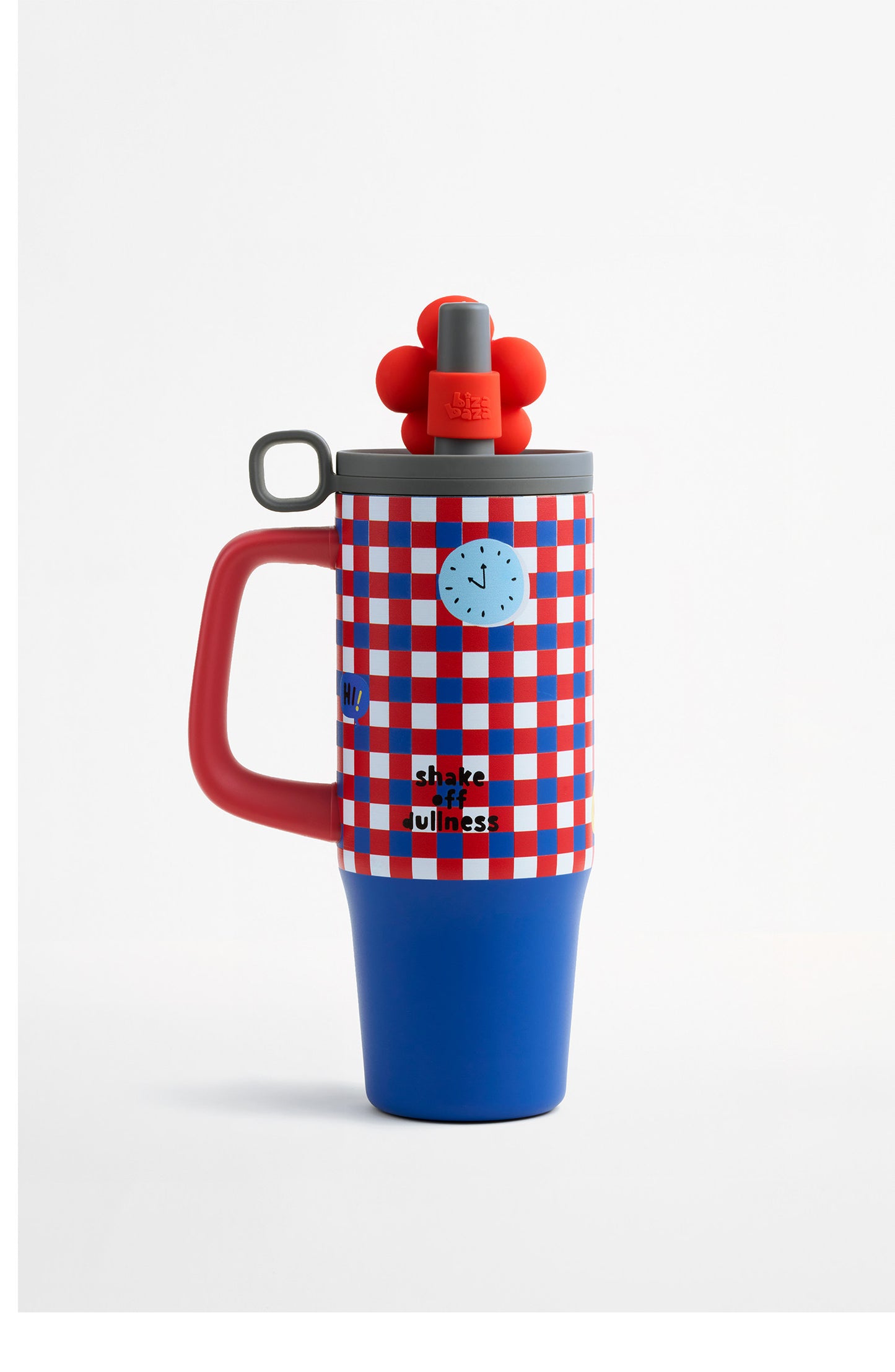Insulated Travel Mug with Handle - Stainless Steel, Multiple Colors & Capacity