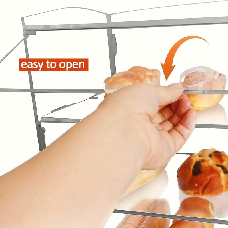 Two-layer Acrylic Baking Display Case, Square Shape, Suitable For