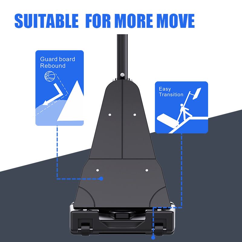 Adjustable Portable Basketball Hoop - 7.55-10 Ft Height