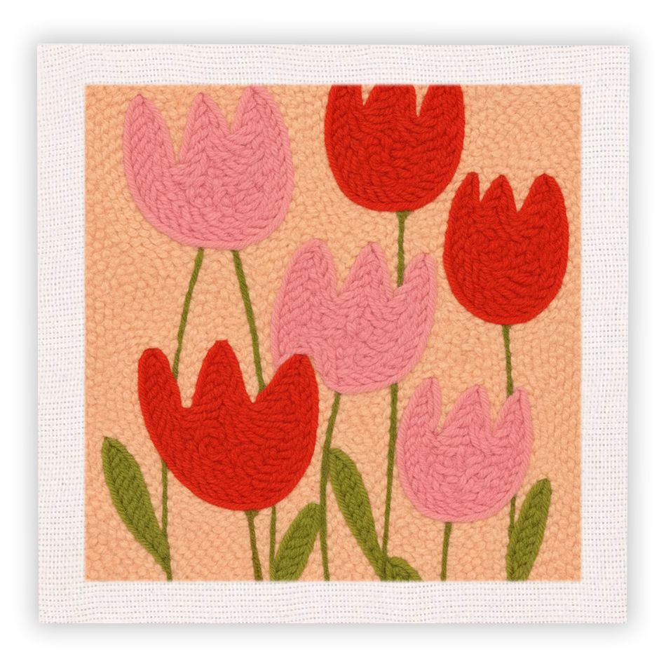 Handmade Embroidery Floral and Animal Wall Art - Creative Gift