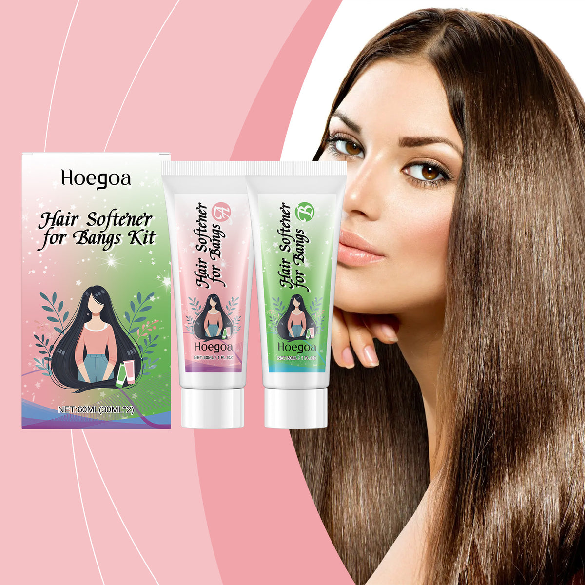 Bangs Softening Care Cream Improve Hair Frizz Moisturizing Luster
