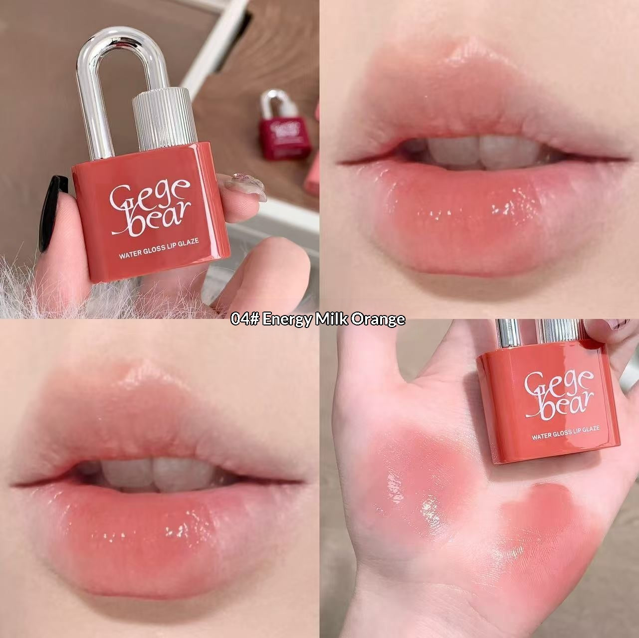 Cute Lip Gloss Set for Brightening & Colorful Look - Princess Series