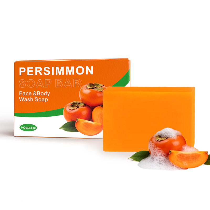 Rectangular Persimmon Soap Bar 100g - Natural Body Care