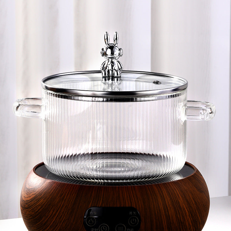 Cute Bear Glass Storage Pot - Household Kitchen Organizer 1350ML-1800ML