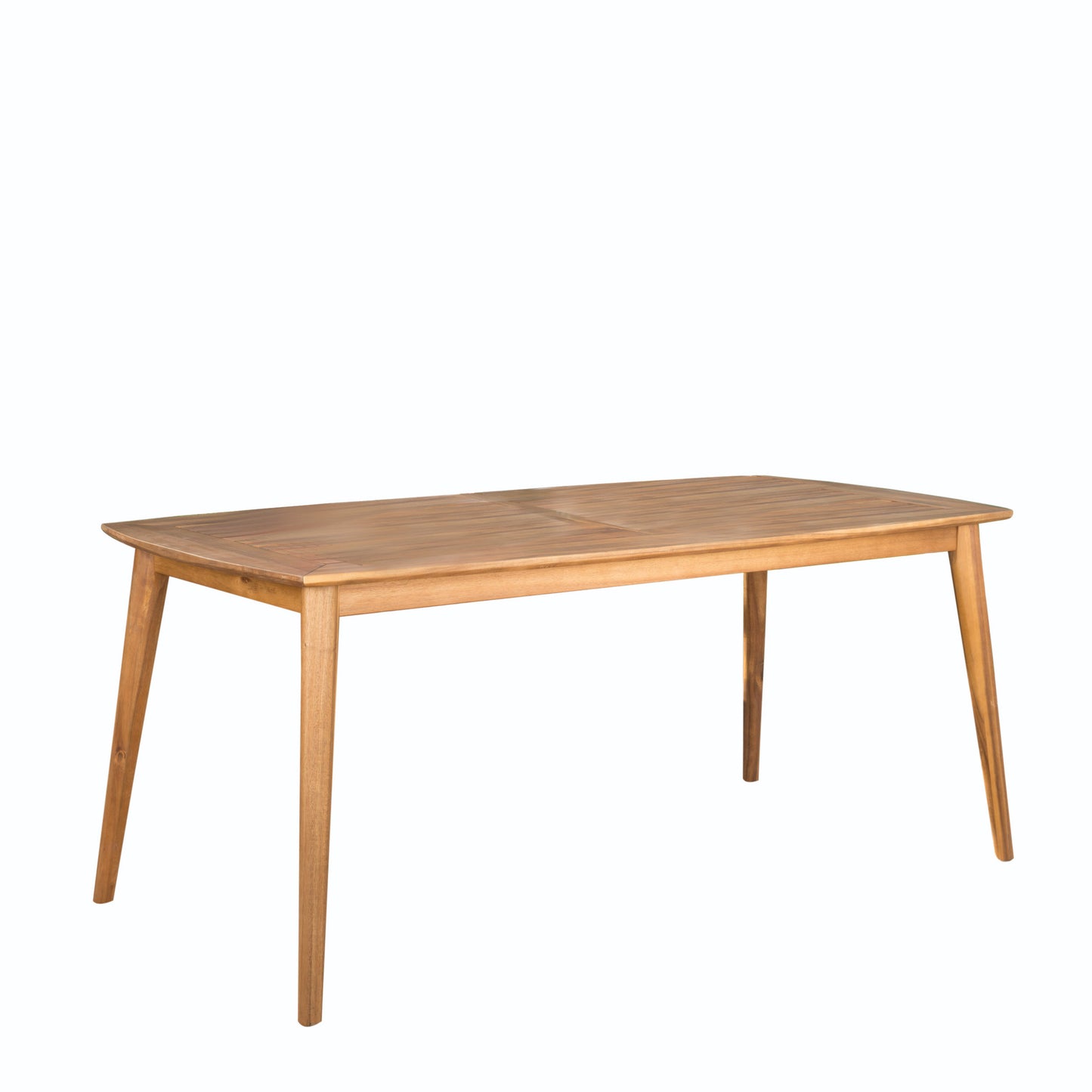 Outdoor Dining Table with Acacia Wood Frame - Teak