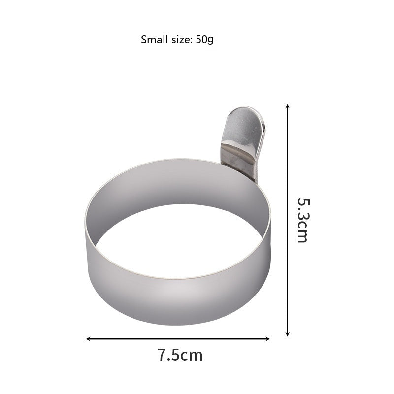 Stainless Steel Round Egg Frying Pan Baking Mold - Large & Small Sizes