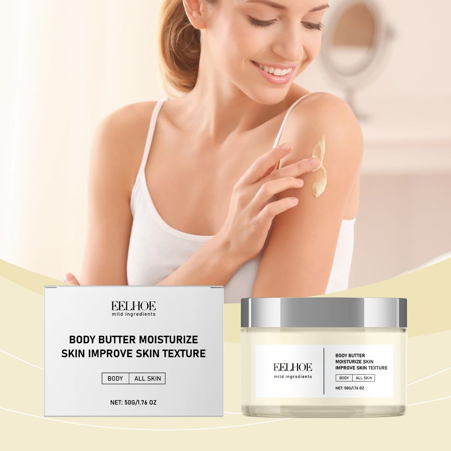 Collagen & Shea Butter Body Moisturizer - Deep Hydration Anti-Aging Cream