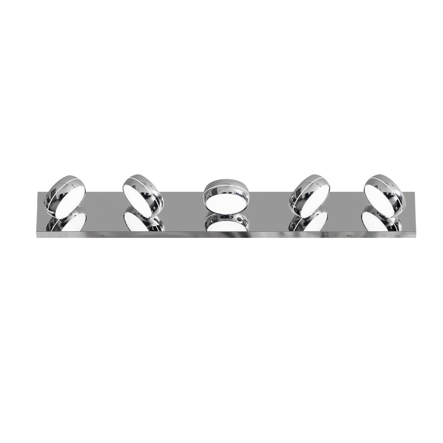 LED Bathroom Vanity Lights - 35in Modern Chrome Fixture
