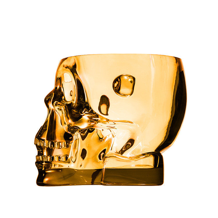 Skull Acrylic Ice Bucket with Lid - Household Plastic Wine & Drink Cooler