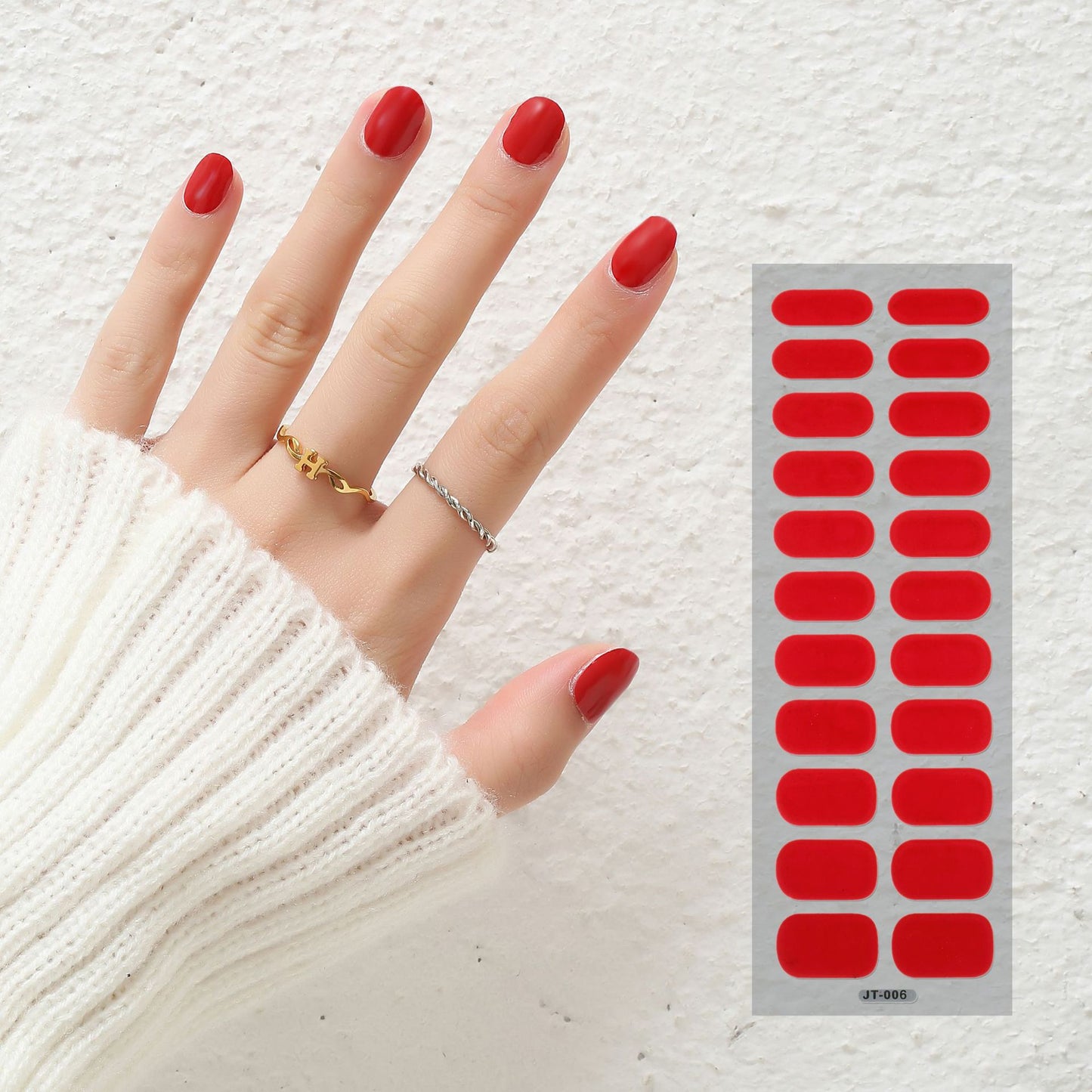 Semi-Curing Nail Art Stickers with Phototherapy Gel for Nail Art Kits