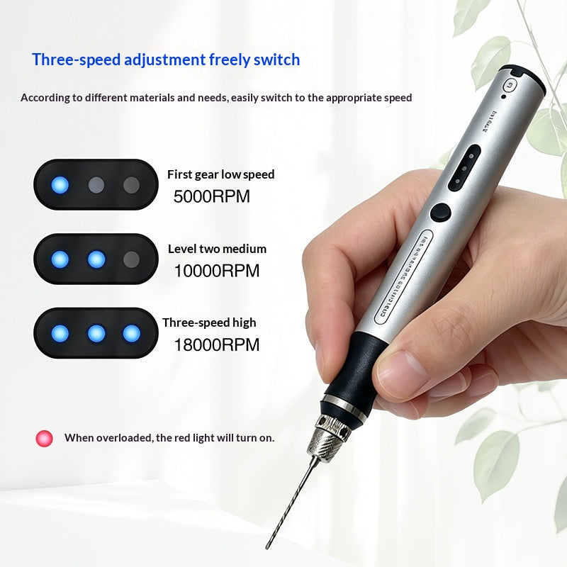 Mini Electric Nail Drill for Manicure & Polishing Pen - Multiple Variants