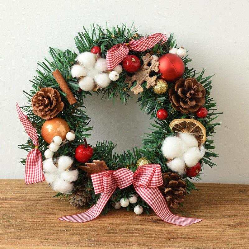 Christmas Garland Bow & Door Hanging Decorations for Festive Home Decor