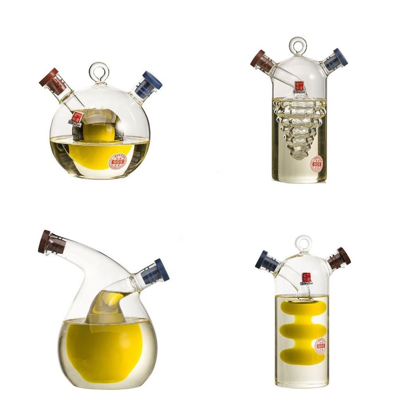 Glass Condiment Bottle with Borosilicate Material - Multiple Styles