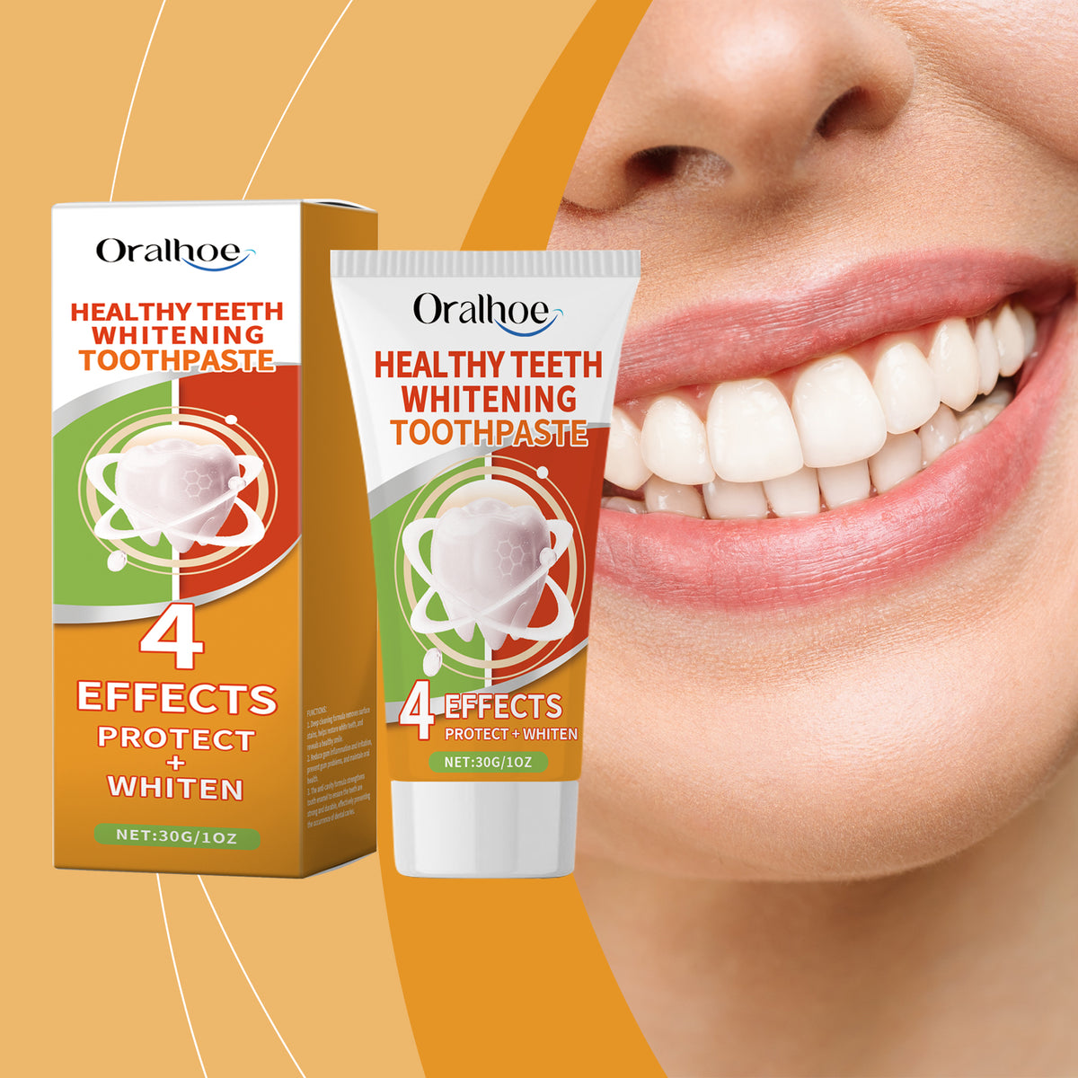 Whitening and Anti-Moth Toothpaste 30g - Oral Care for Bright Teeth