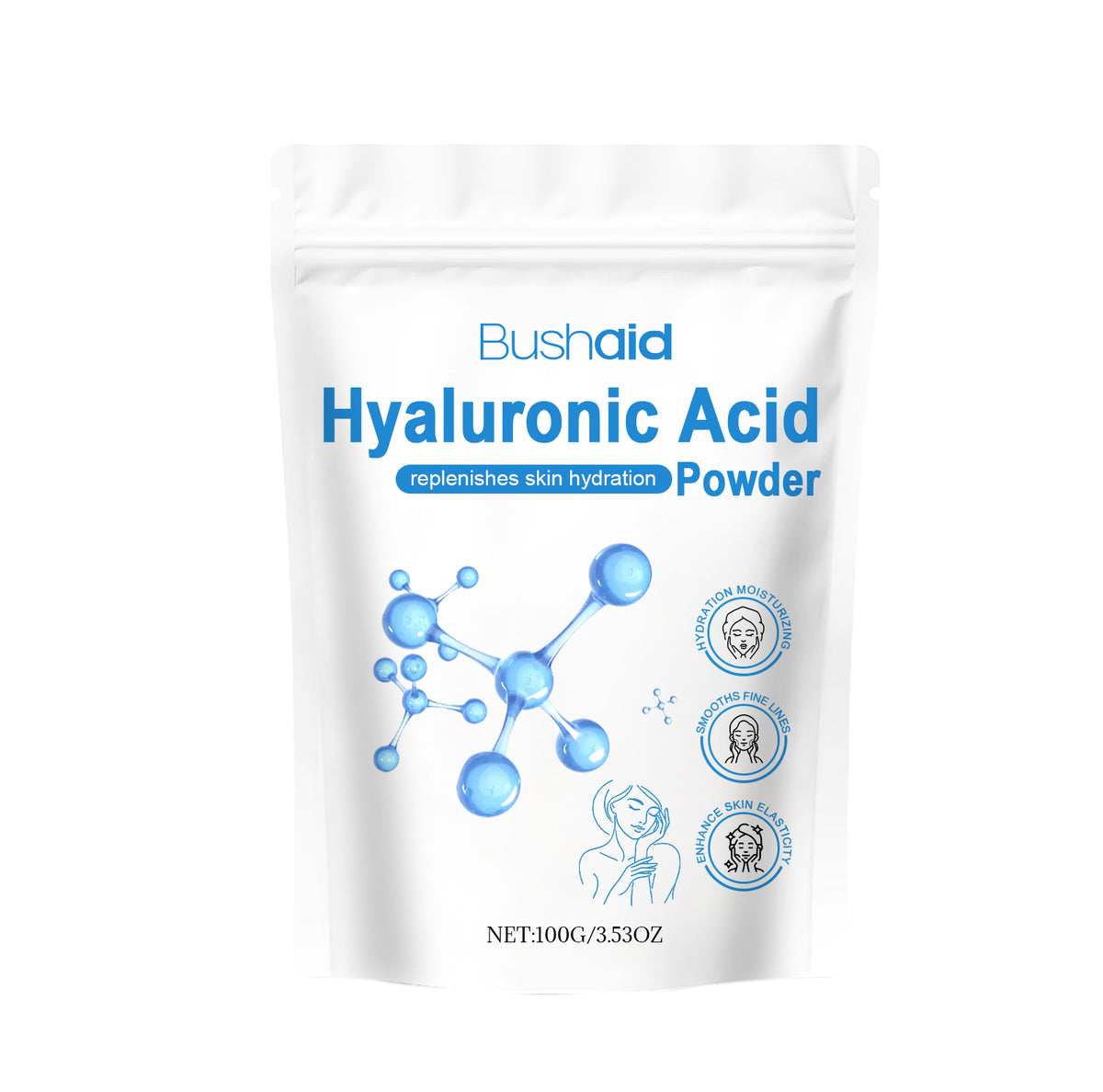 Hyaluronic Acid & Dietary Fiber Supplement Powder 100g