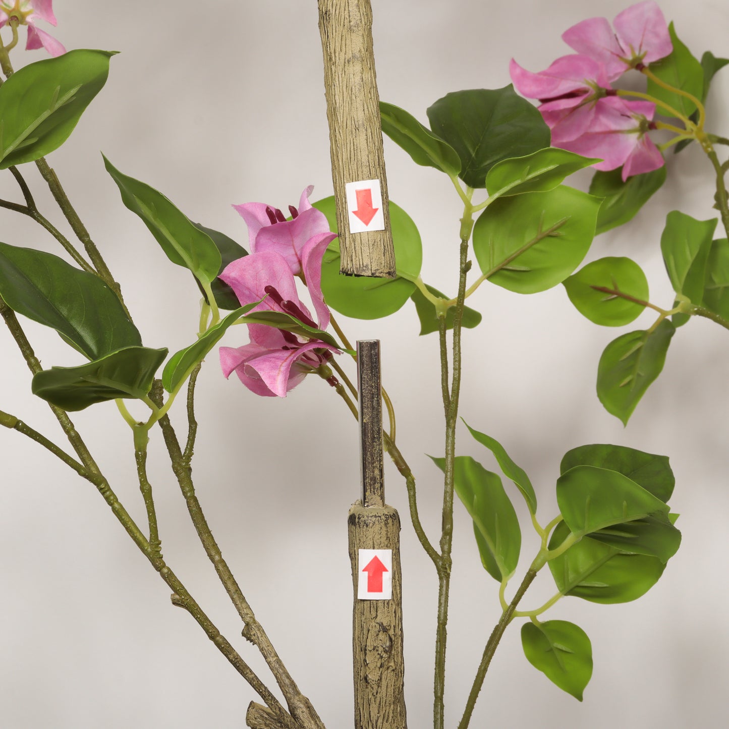 60-Inch Artificial Bougainvillea Tree - Baby Pink & Green Leaf
