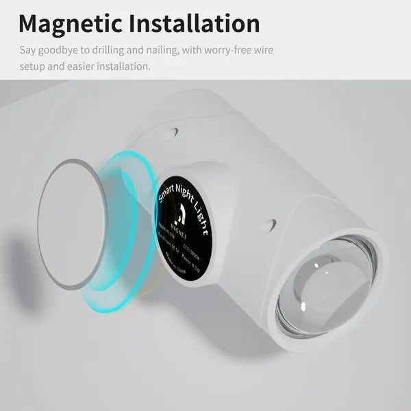 Rechargeable LED Night Light Wall Lamp Set - Multi-Color Dimmable Magnetic Indoor Lighting