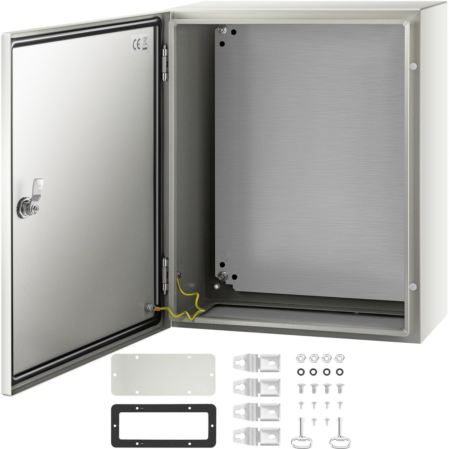 NEMA Steel Electrical Enclosure Box 20x16x8 Inches Waterproof Dustproof Outdoor Indoor