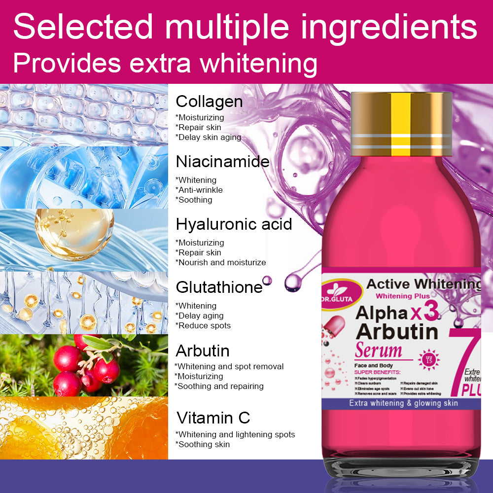 Whitening Arbutin Serum for Body Skin Care 125ml - Glutathione Brightening Serum