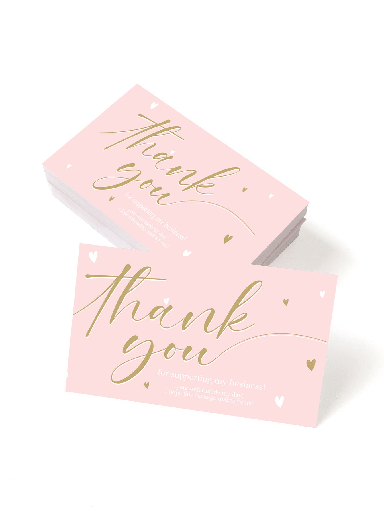 Thank You Greeting Cards Set for Weddings Parties & Holidays - 50 Pack