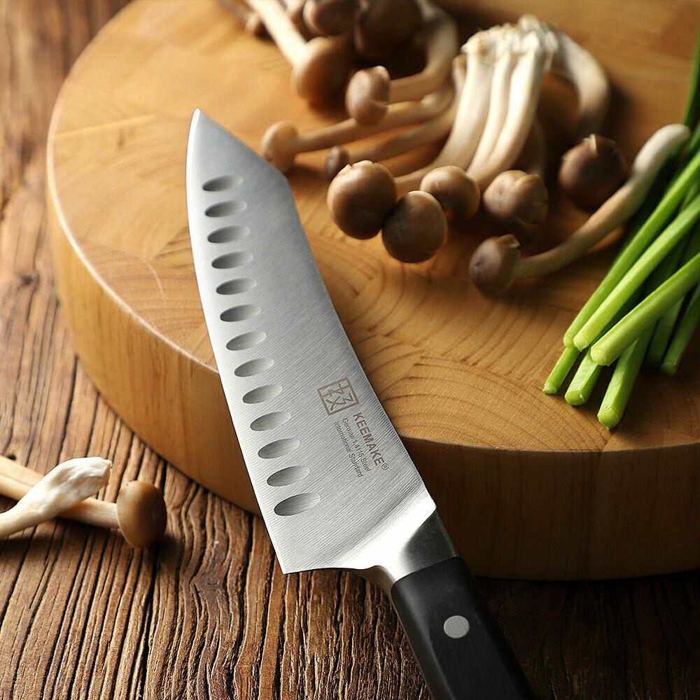 Stainless Steel Chef Knife Set with Kitchen Scissors - 2 Pieces