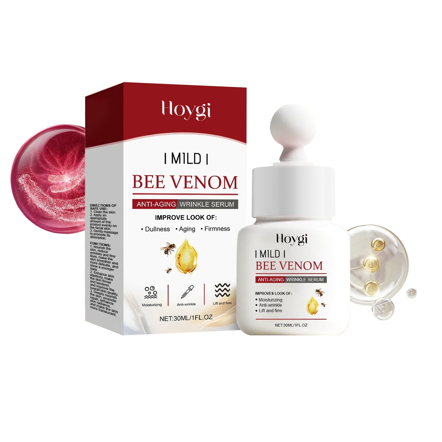 Anti-Aging Wrinkle Reducing Serum - 30ml Natural Facial Care