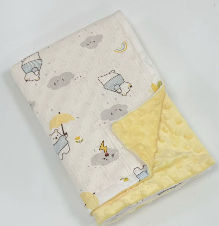 Baby Beanbag Blanket - Soft Cotton Nursery Bedding for Newborns & Toddlers