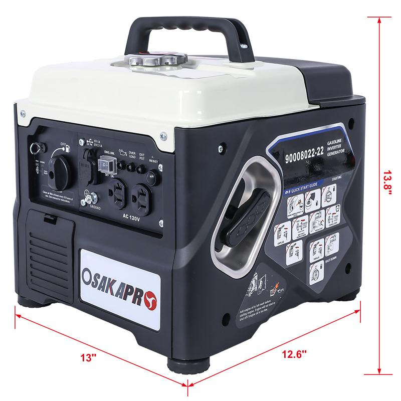 Portable 1200W Inverter Generator - Ultra-Quiet & Eco-Friendly