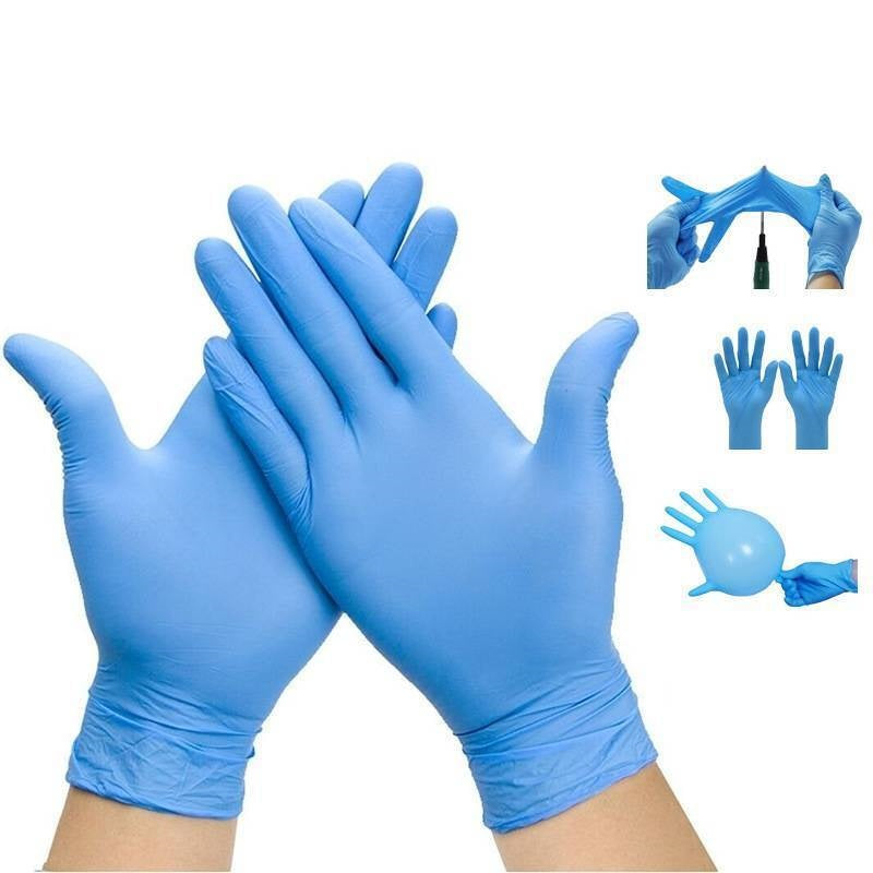 Nitrile Disposable Exam Gloves - Latex-Free, Medium, 100 Pcs