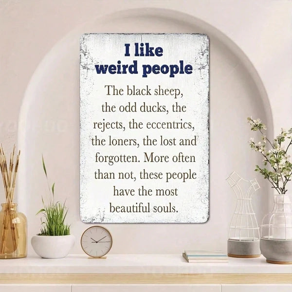 Metal Tin Sign Wall Decoration - 20cm x 20cm