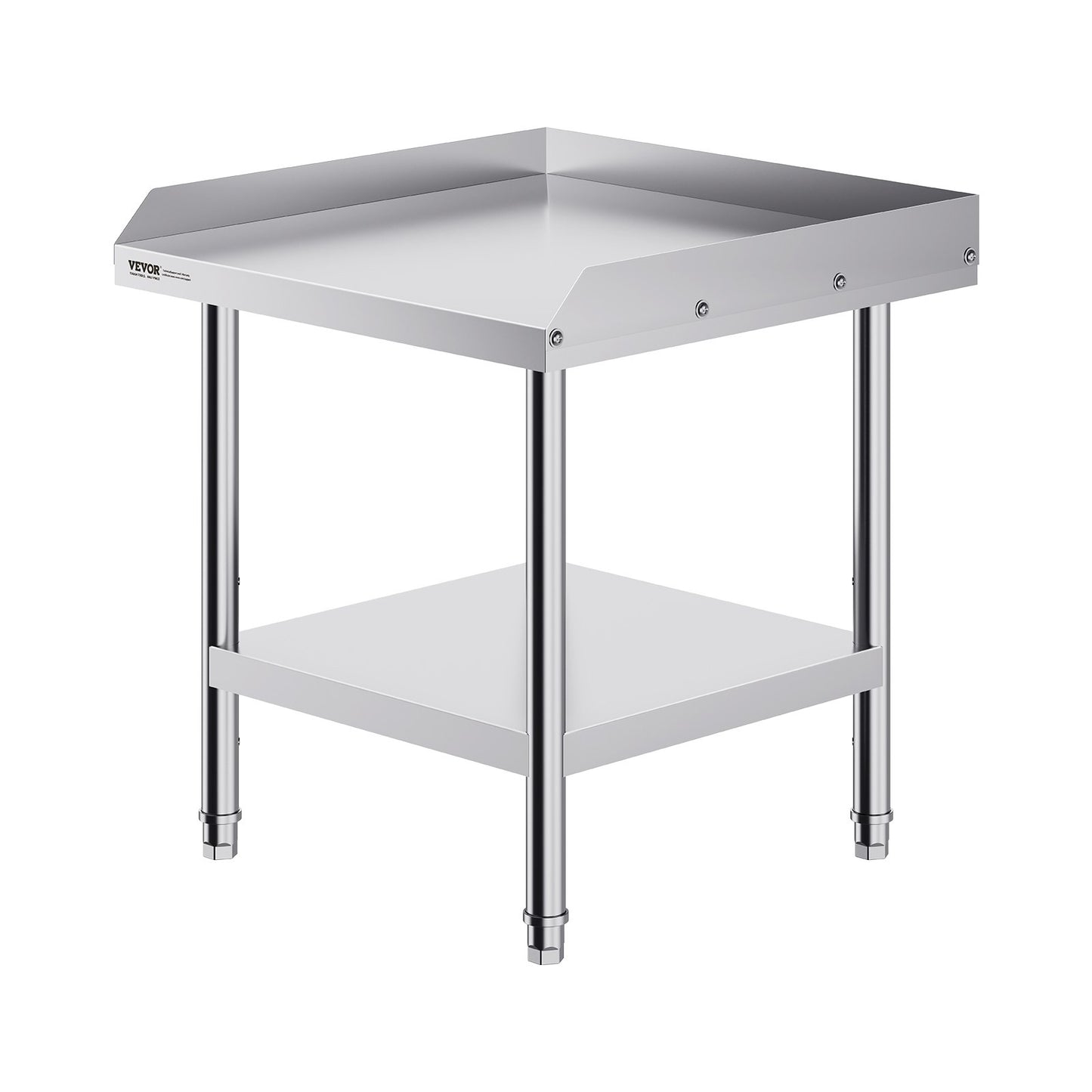 Heavy Duty Stainless Steel Prep Work Table - 24 x 24 x 26 Inch