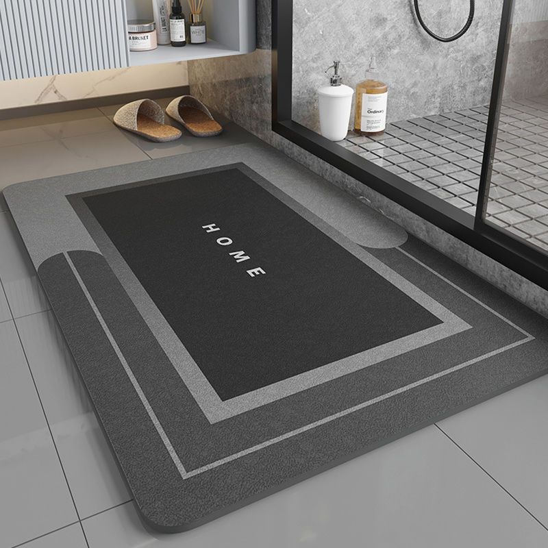 Modern Non-Slip Diatom Ooze Bathroom Floor Mat - Absorbent & Stylish