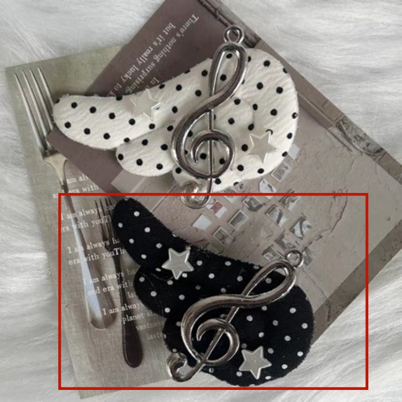 Cute Polka Dot Hair Clip for Women and Kids - Handmade Hair Accessory