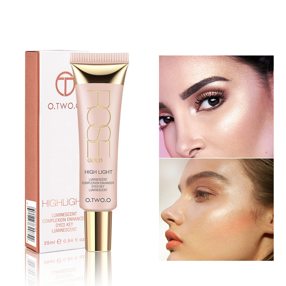 3D Contouring Facial Highlighter Set - Brightening Makeup Cream with 3 Colors