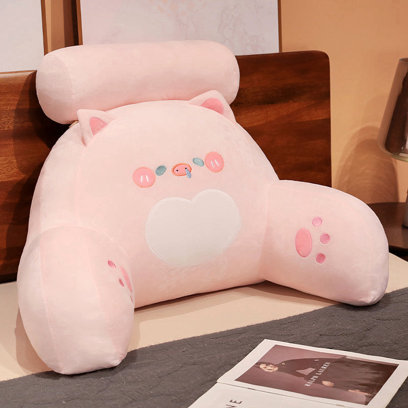Cartoon Bedside Cushion Set - Soft Pillow for Sofa & Bed, Multiple Styles