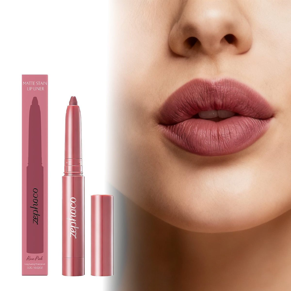 Rose Pink Lip Liner Pencil, 0.7 g