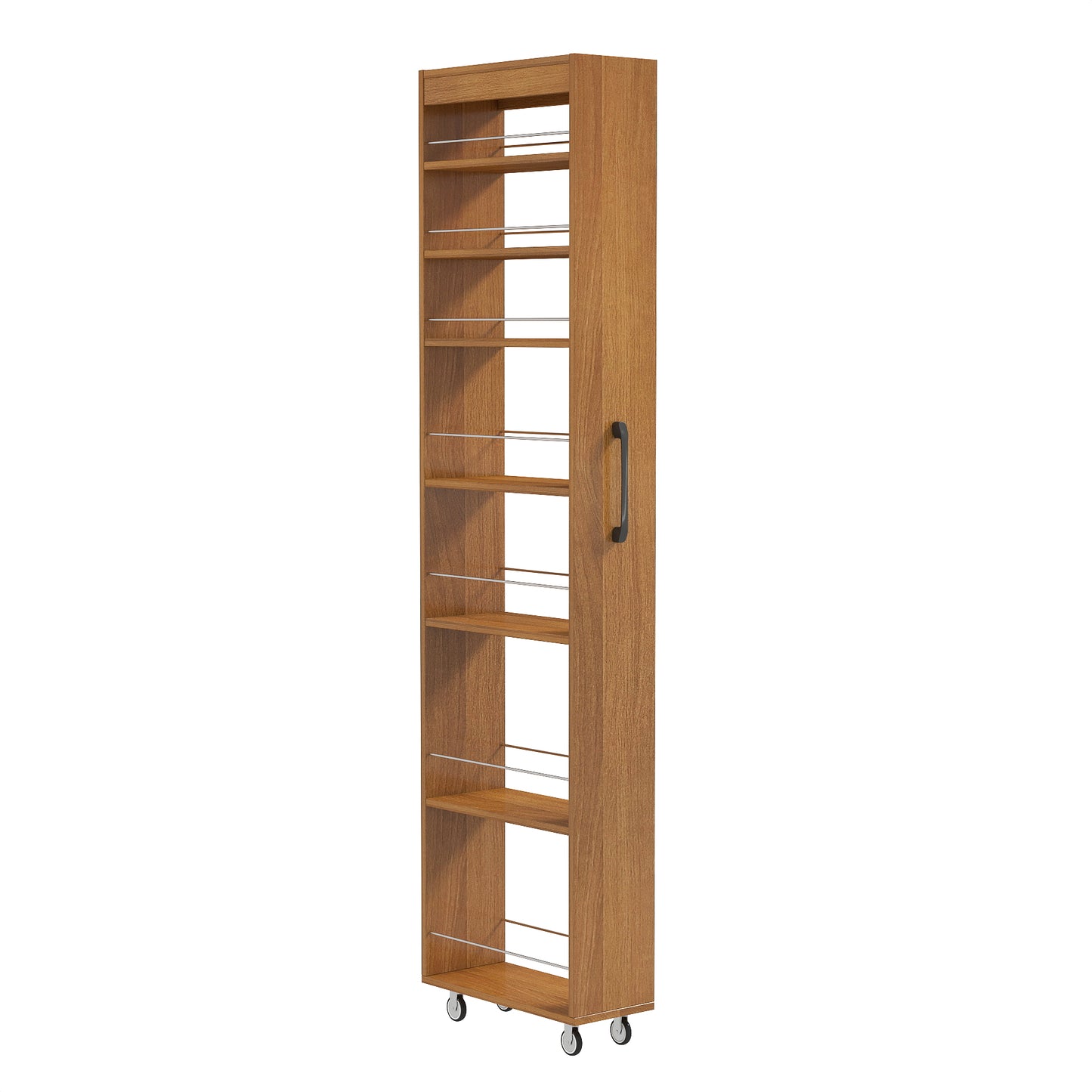 7-Tier Multi-Functional Open Shelf - Oak Storage Unit